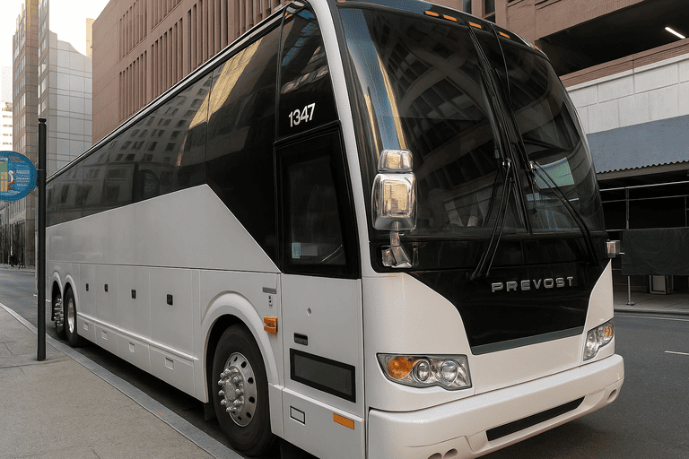 a Nampa Coach Bus Service coach bus