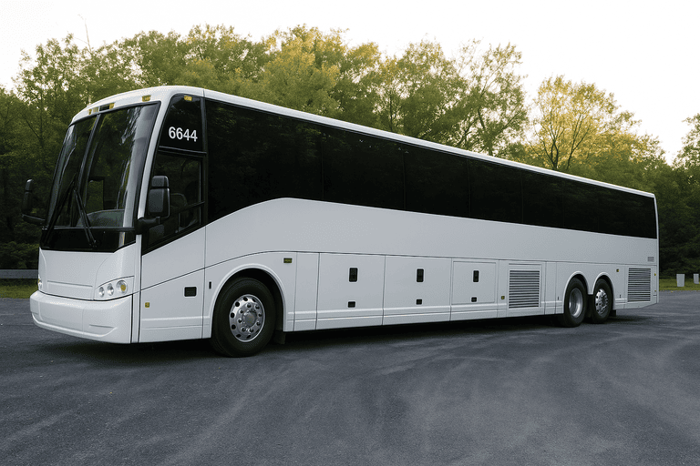 exterior of Nampa Coach Bus Service coach bus