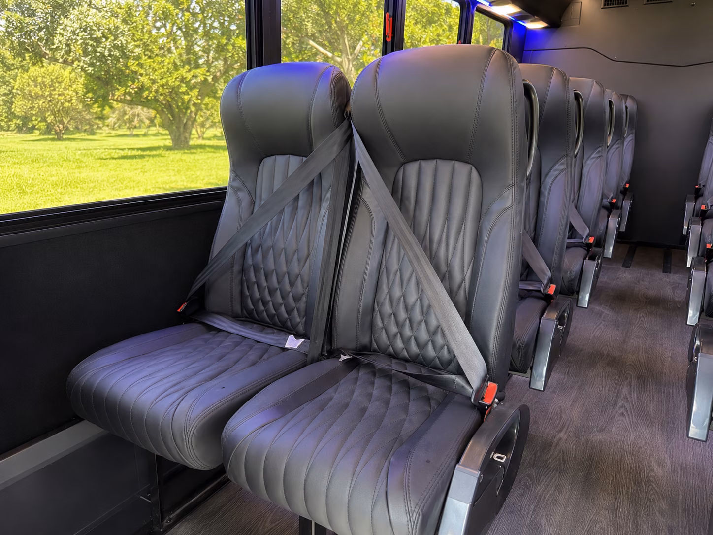 nampa 18 passenger minibus inside