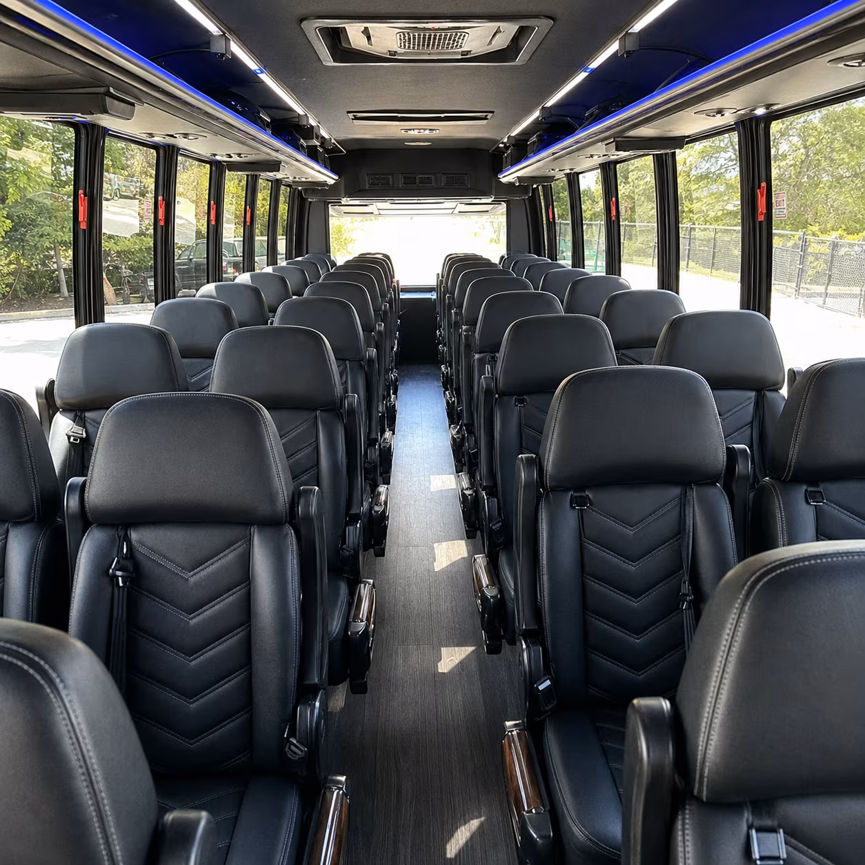 nampa 25 passenger minibus interior