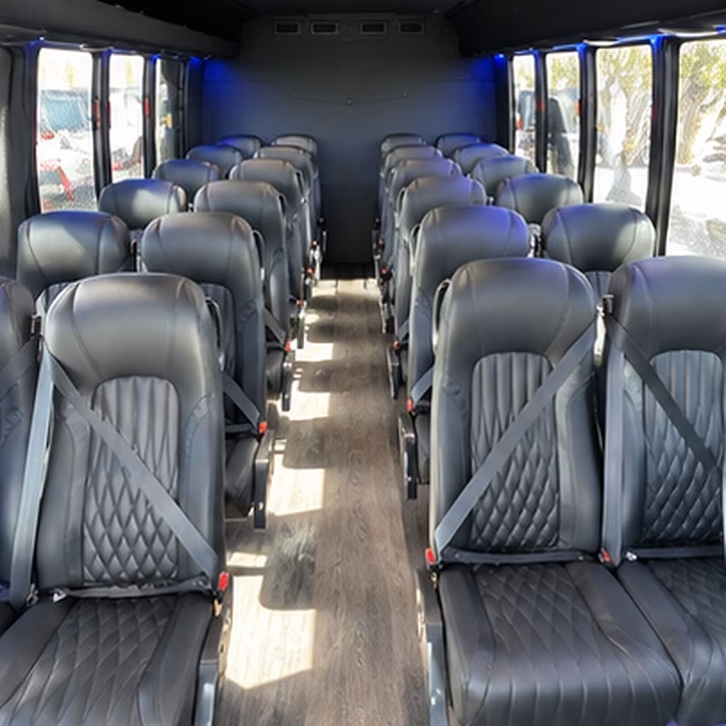 nampa 28 passenger minibus inside