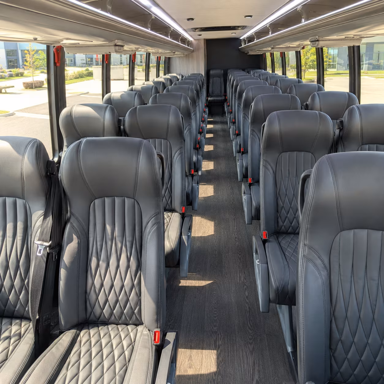 nampa 28 passenger minibus interior