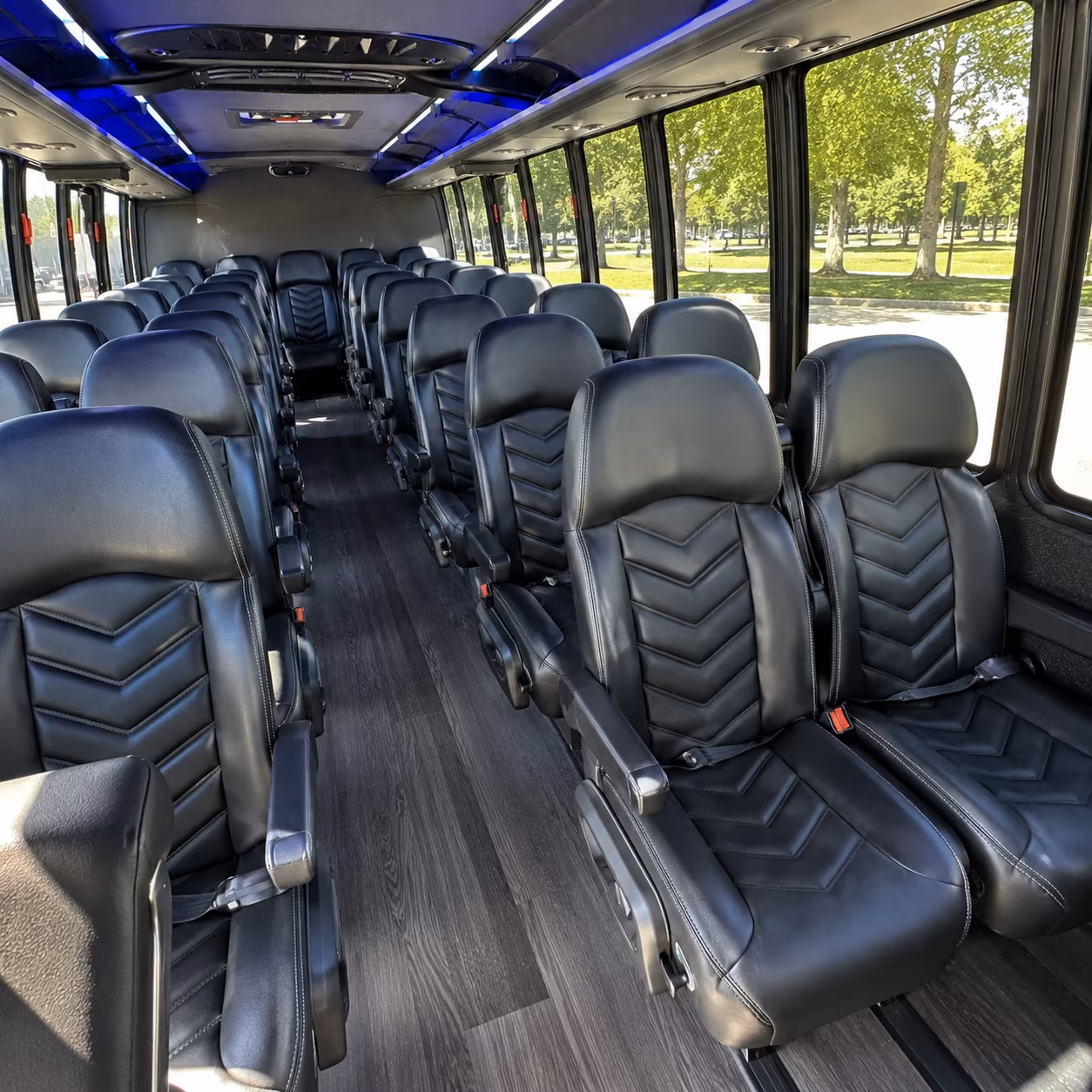 nampa 35 passenger minibus inside