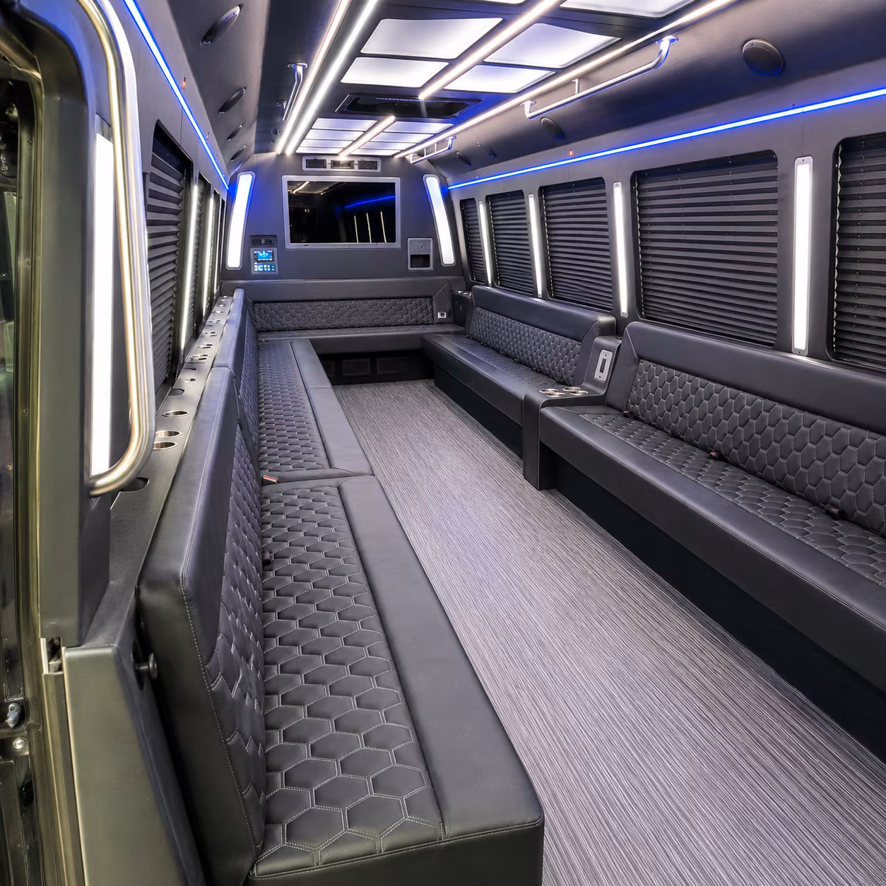 nampa 40 passenger party bus interior